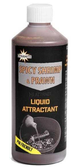 Dynamite baits liquid attractant 500 ml - spicy shrimp prawn