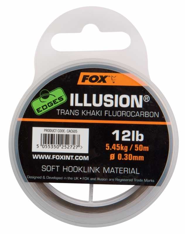 Fox fluorocarbon edges illusion soft trans khaki 50 m-nosnosť 5