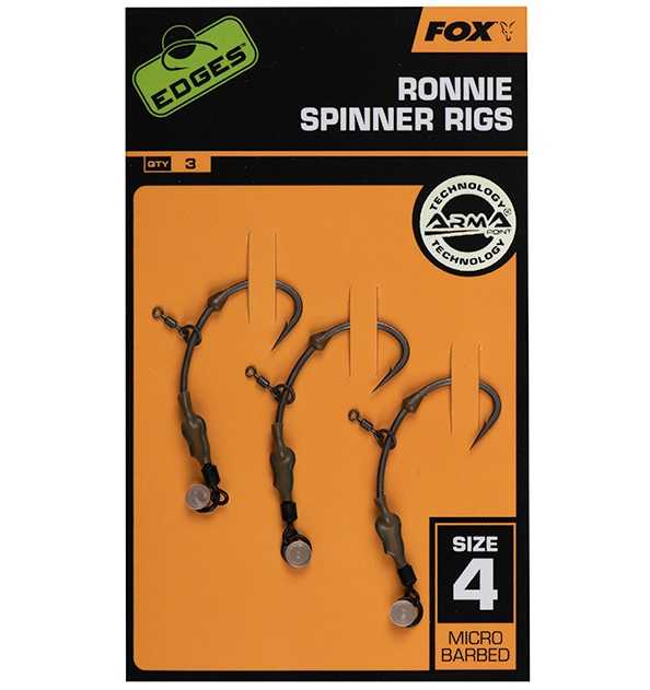Fox montáž ronnie spinner rigs 3 ks - háčik 4