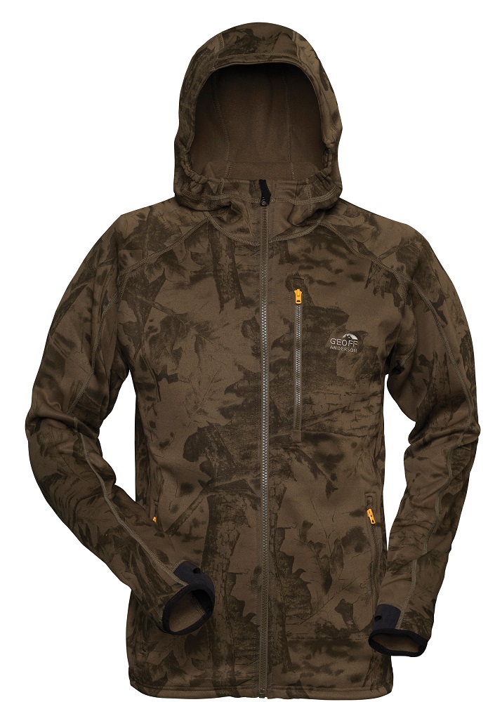 Geoff anderson bunda z mikro fleece hoody 3 leaf - veľkosť xxl