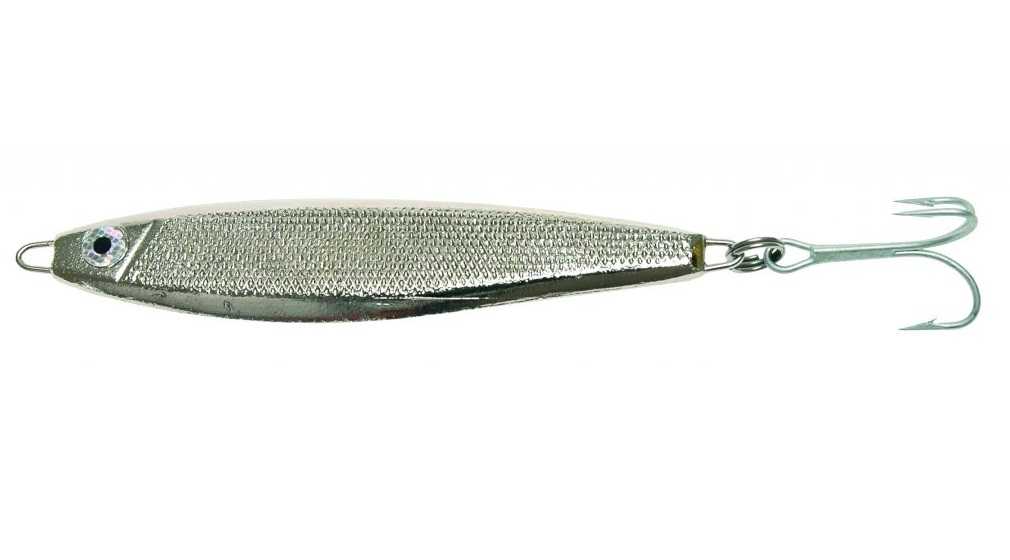 Ice fish pilker pilkin s trojháčikom strieborný - 100 g