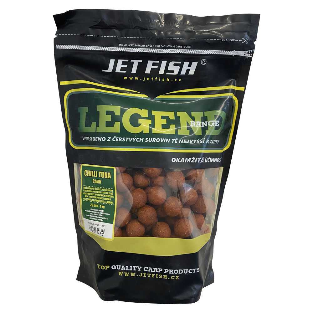 Jet fish boilie legend range chilli tuna chilli  - 1 kg 20 mm