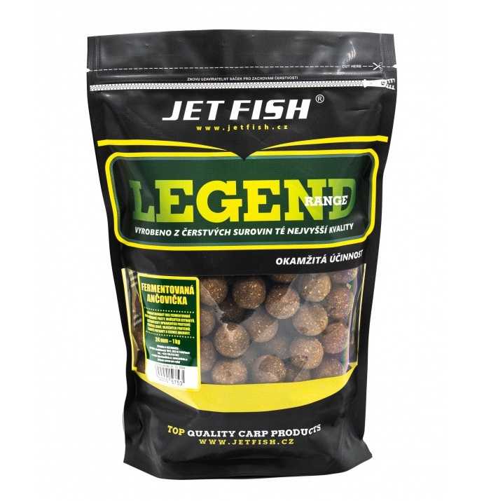 Jet fish boilie legend range fermentovaná ančovička - 1 kg 20 mm