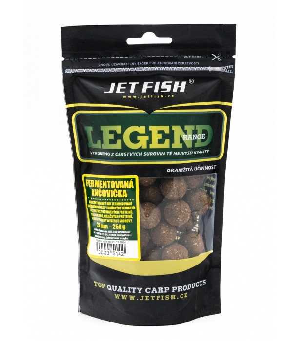 Jet fish boilie legend range fermentovaná ančovička - 200 g 12 mm