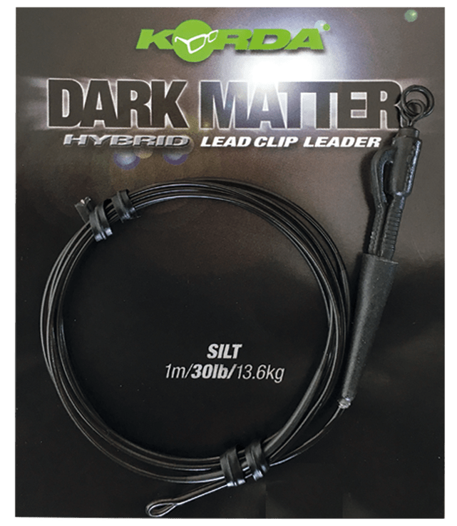Korda koncová montáž dark matter leader size 8 ring swivel 40 lb 50 cm - gravel