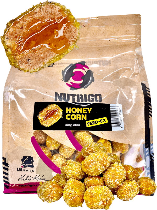 Lk baits nutrigo feed-ex honey corn 800 g 20 mm