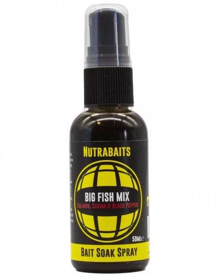 Nutrabaits spray big fish mix (salmon caviar black pepper) 50 ml