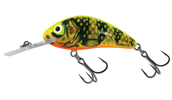 Salmo wobler rattlin hornet floating gold fluo perch-5