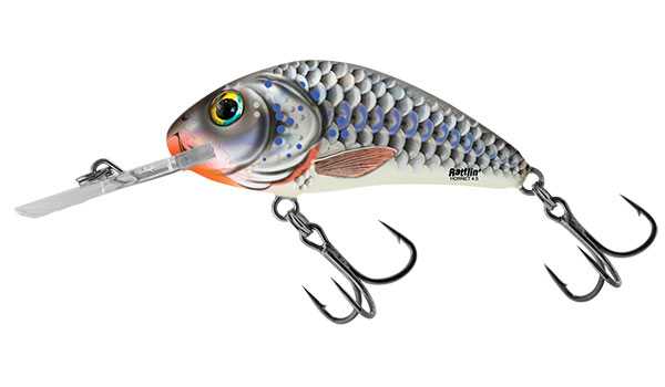 Salmo wobler rattlin hornet floating silver holographic shad-3