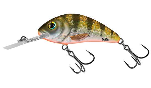 Salmo wobler rattlin hornet floating yellow holographic perch-4