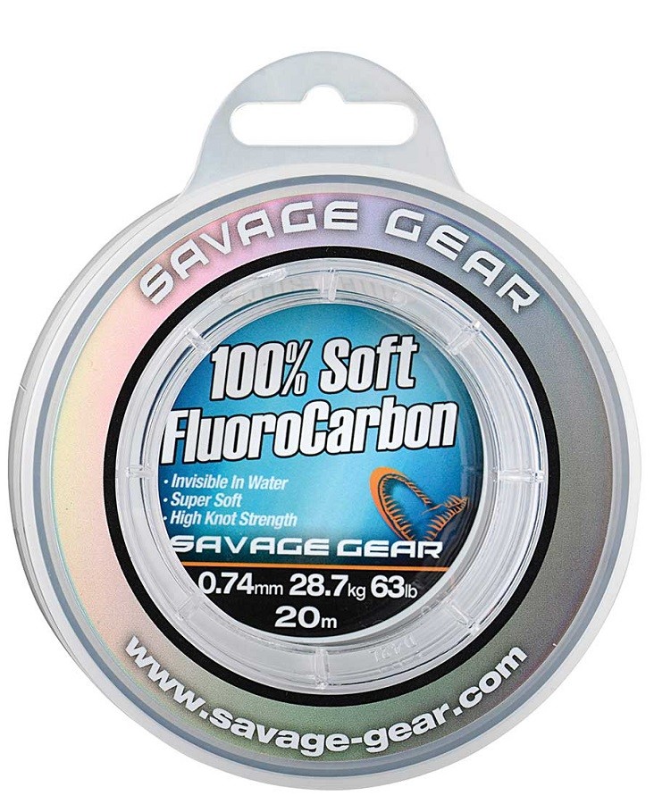 Savage gear náväzcový vlasec soft fluorocarbon číra-priemer 0