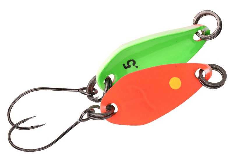 Spro plandavka trout master incy spoon orange green - 1