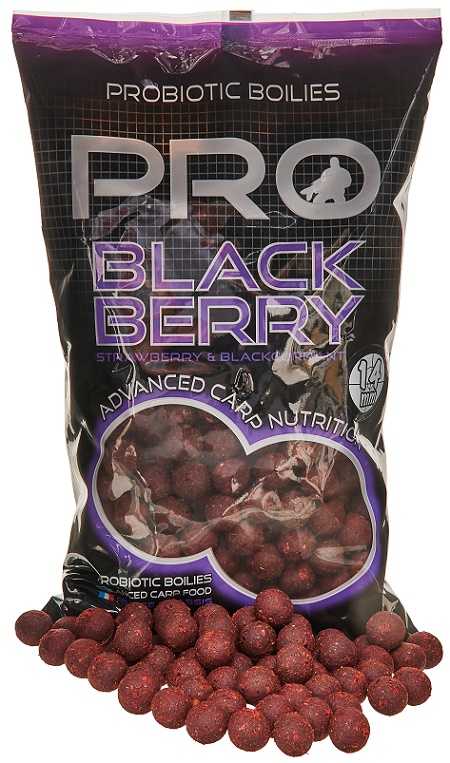 Starbaits boilies probiotic pro blackberry - 1 kg 14 mm