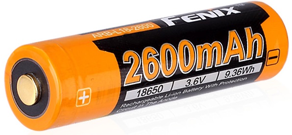 Fenix nabíjateľná batéria 18650 2600 mah li-ion