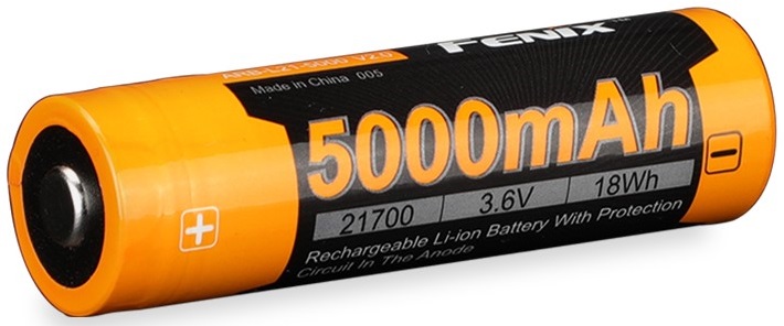 Fenix nabíjateľná batéria 21700 5000 mah li-ion