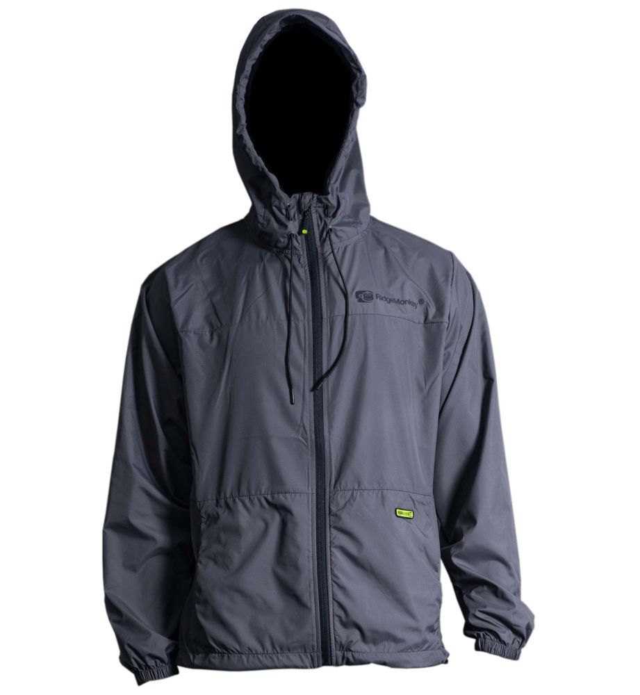 Ridgemonkey bunda apearel dropback lightweight hydrophobic jacket grey - s