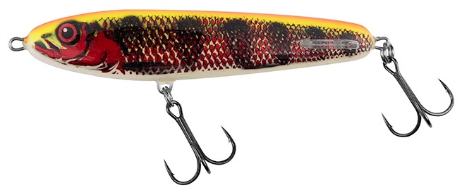 Salmo wobler sweeper sinking holo red perch - 12 cm
