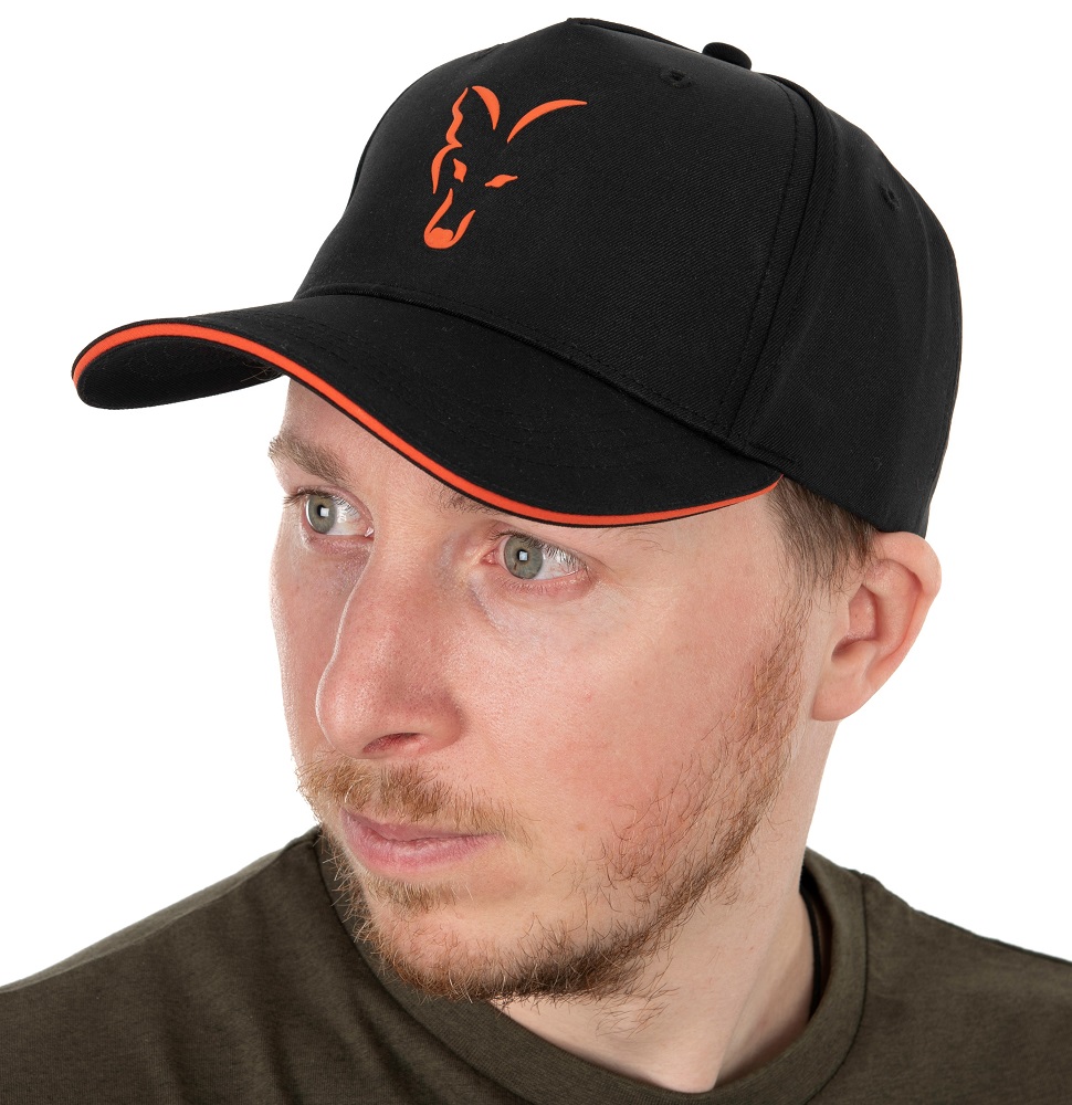 Fox šiltovka collection baseball cap black orange