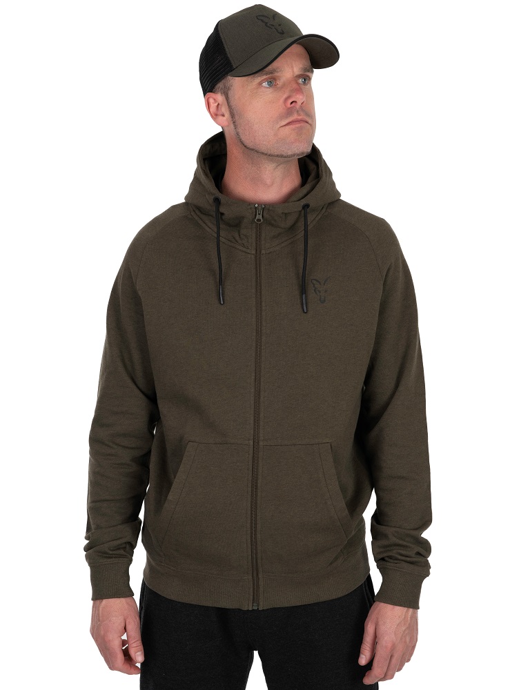 Fox mikina collection lightweight hoodie green black - l