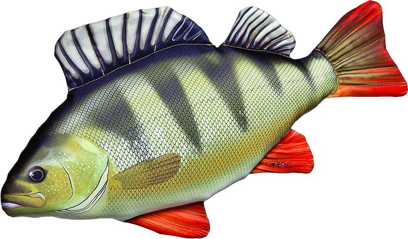 Gaby plyšová ryba ostriež mini 35 cm