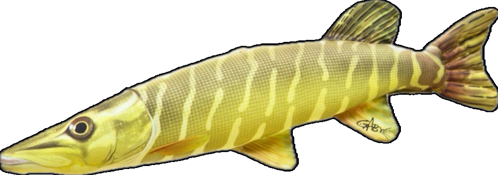 Gaby plyšová ryba šťuka mini 45 cm